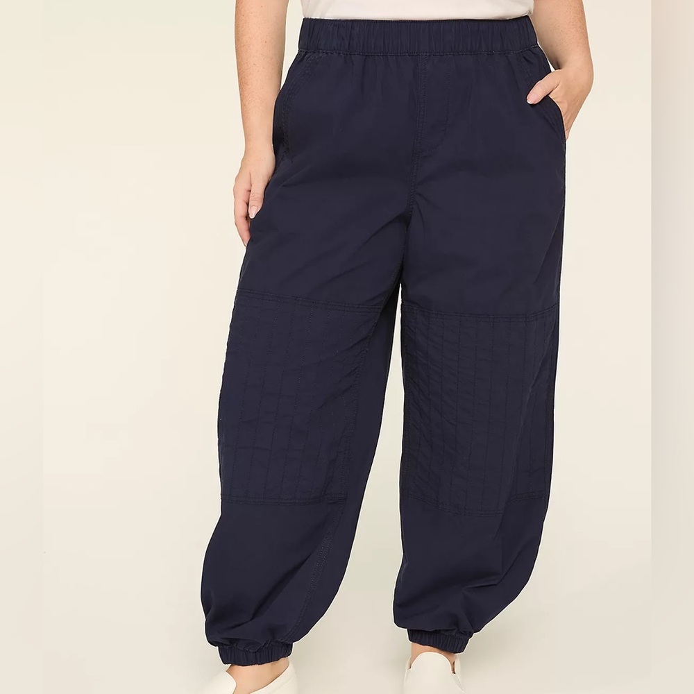 Lane Bryant Navy Utility Relaxed Straight Parachute Pant NWT Size 14/16 Petite